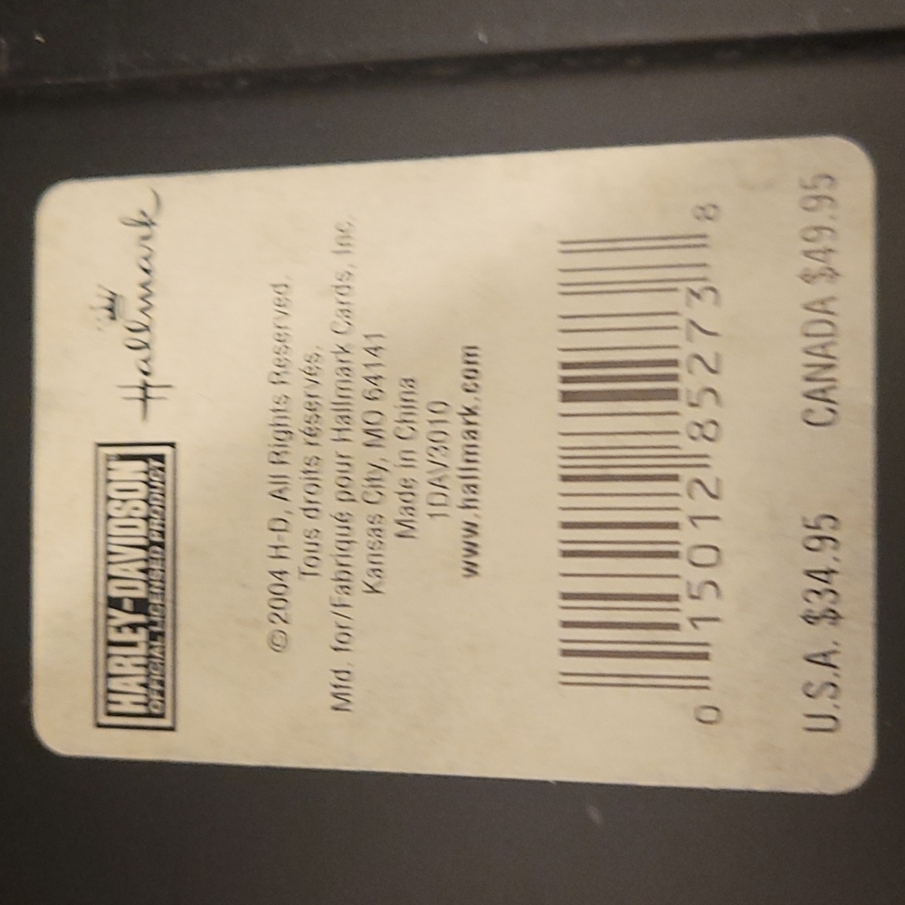 Harley Davidson hallmark curio box - Picture 5 of 5